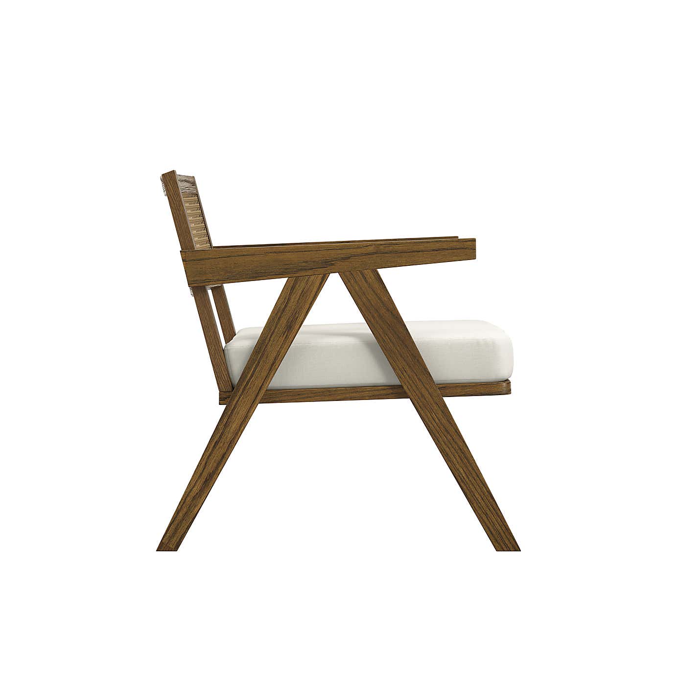 Arizona Smoked Ecru Woven Fabric Occasional Armhair