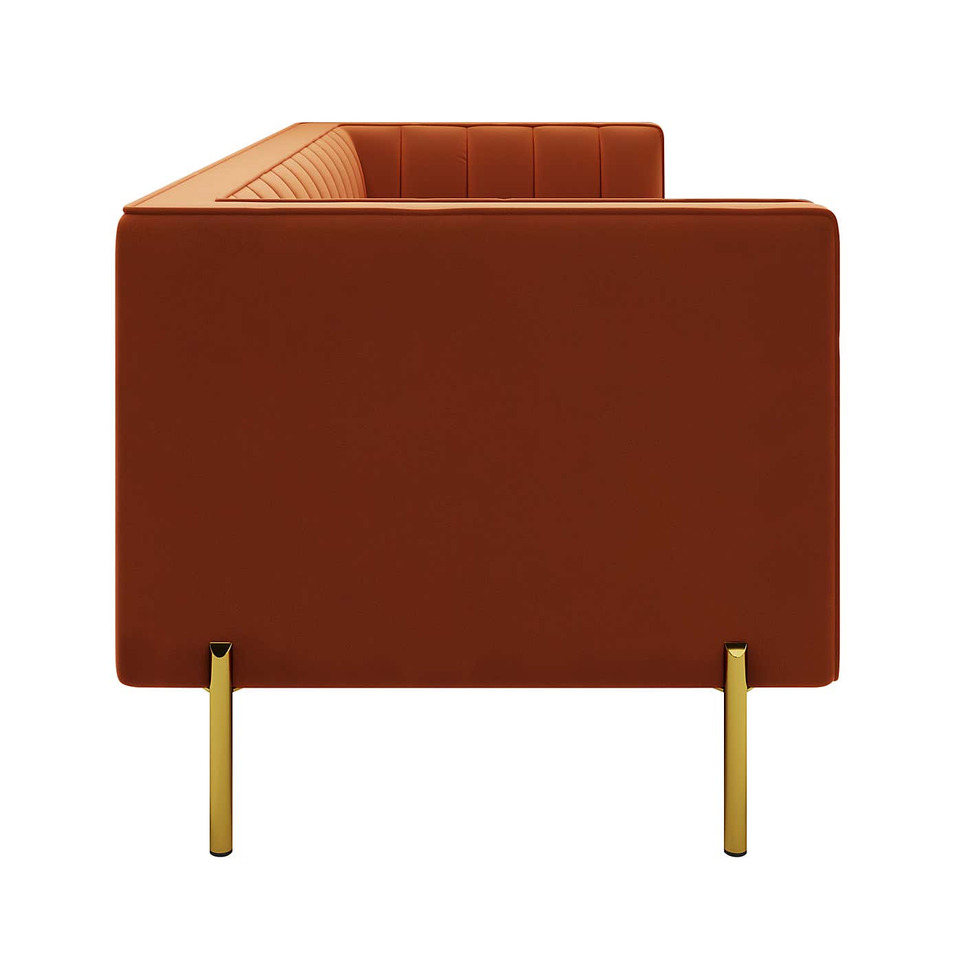 Bellamy Velvet 3 Seater Sofa - Grey