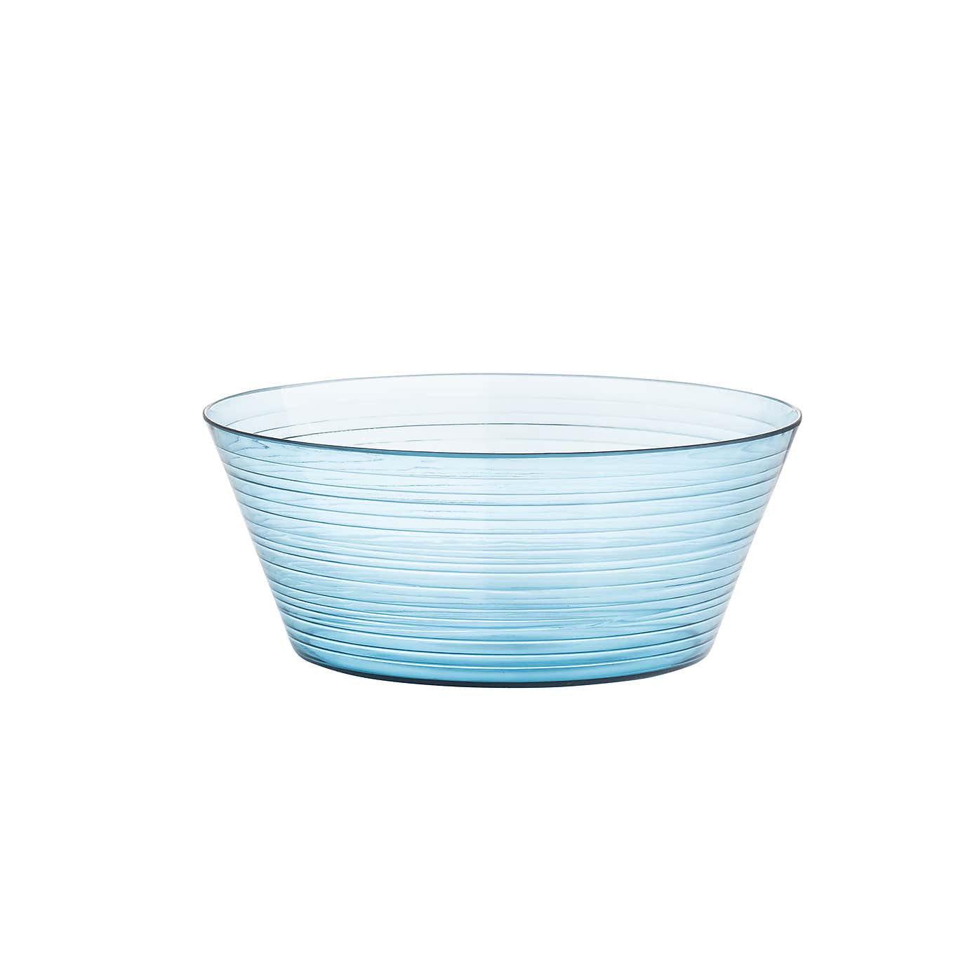 Three Rivers Blue Linear Salad Bowl