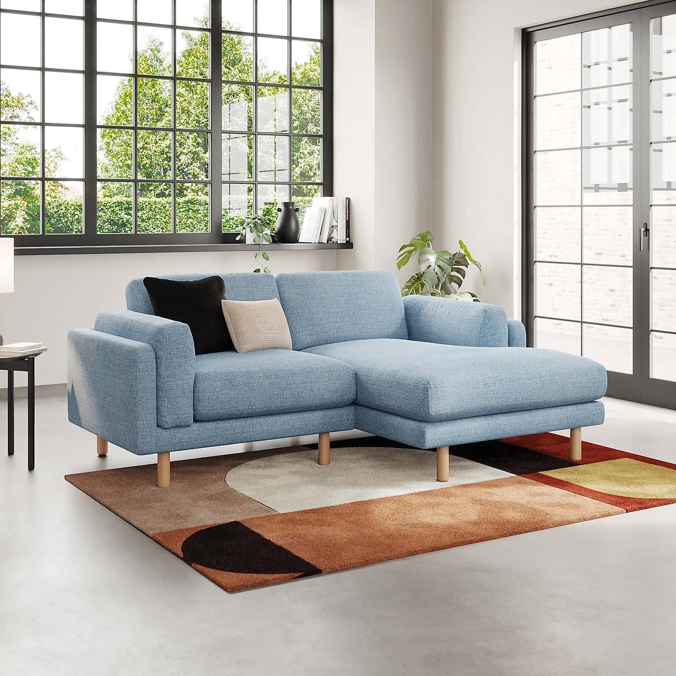 Newton Chunky Tonal Weave Corner Chaise