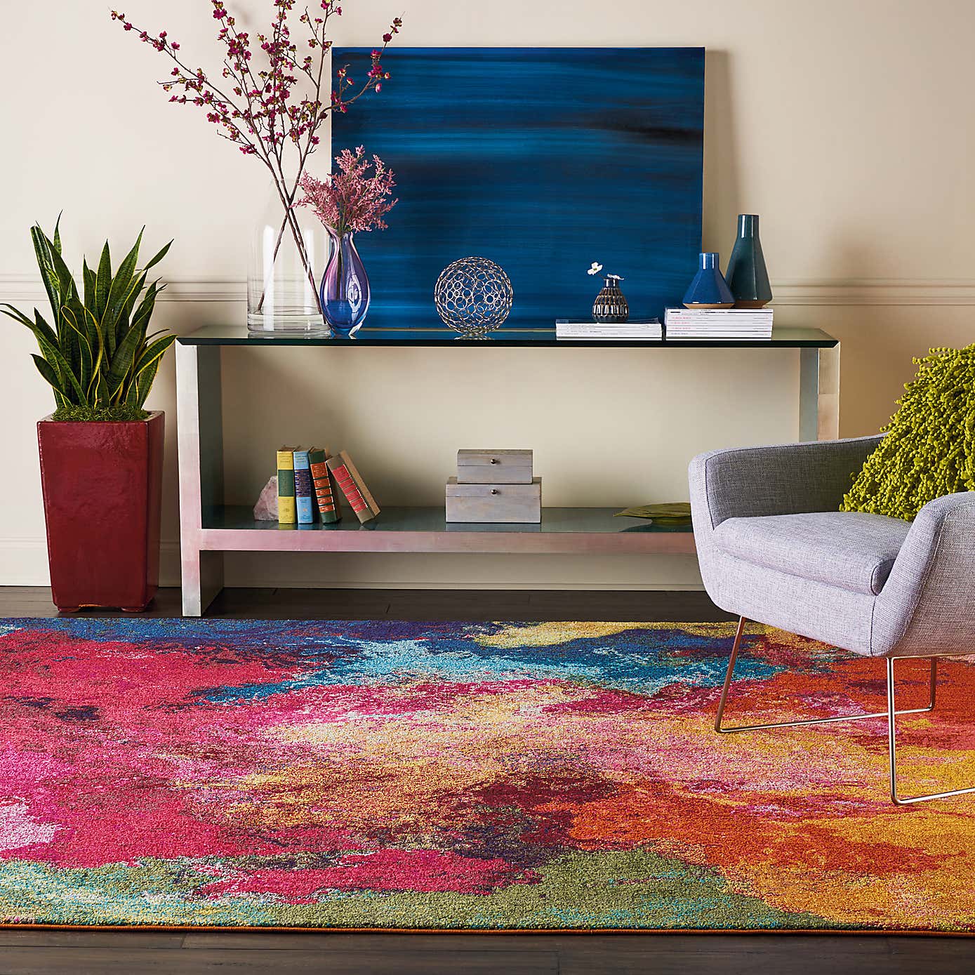 Multi Coloured Celestial Palette Rug