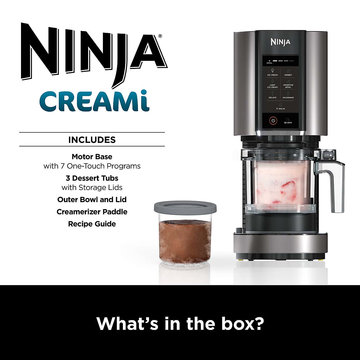 Ninja CREAMi Ice Cream & Frozen Dessert Maker