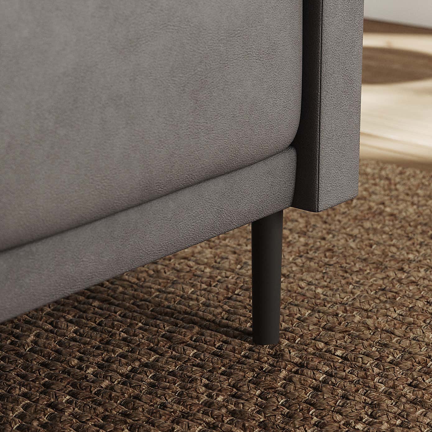 Amali Corner Dining Bench, Faux Leather