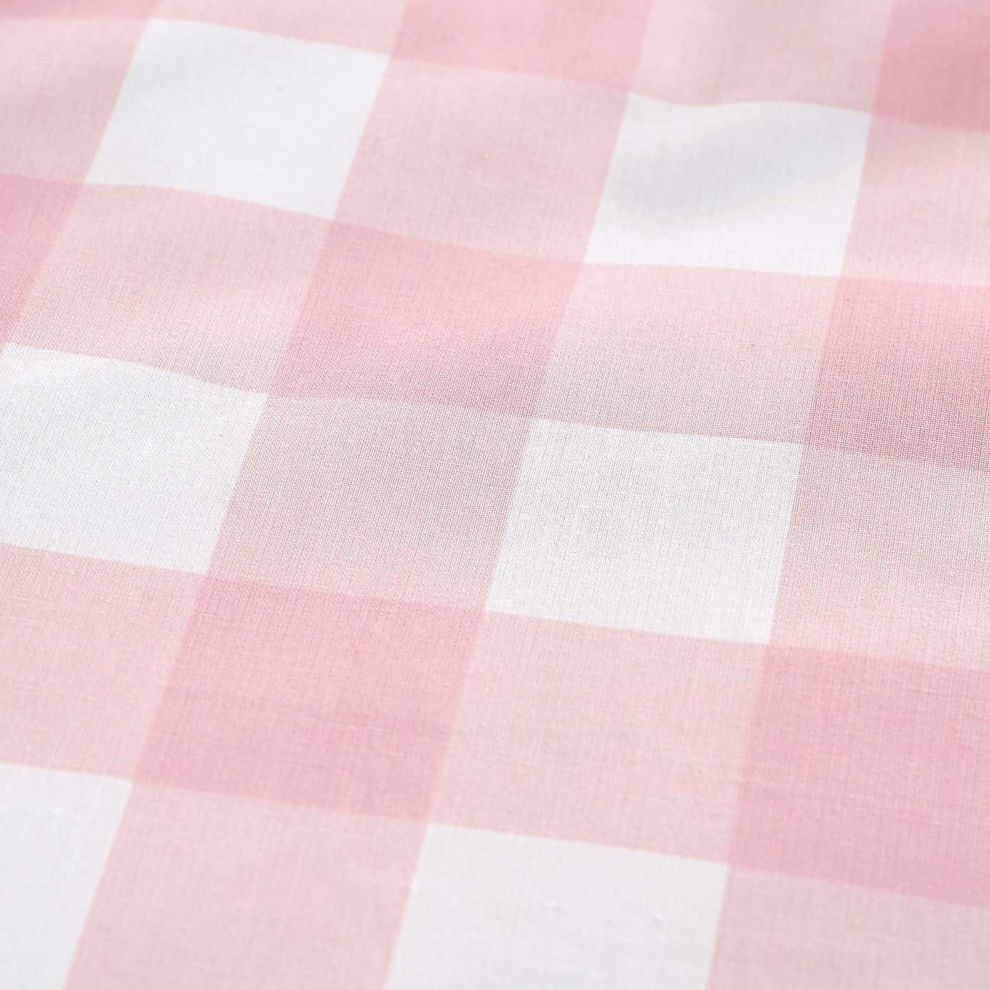 Gingham Pink Duvet Cover and Pillowcase Set