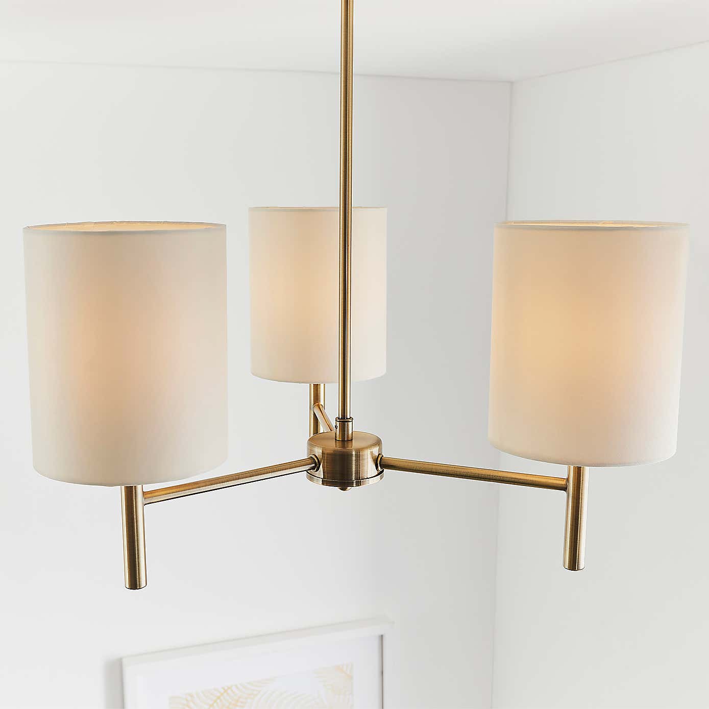 Vogue Dewey 3 Light Flush Ceiling Fitting