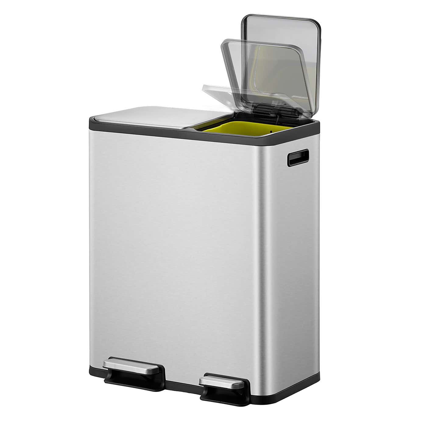 EKO Ecocasa II 30/20L Stainless Steel Recycling Bin