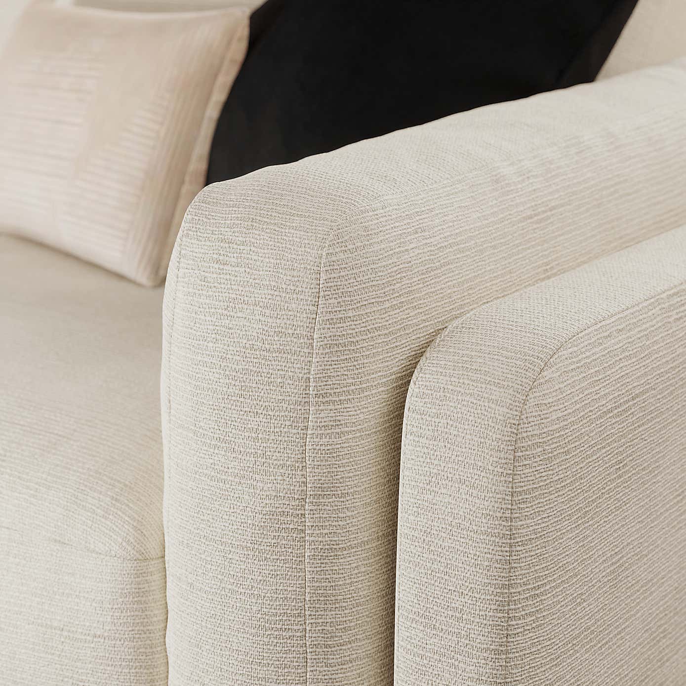 Newton Chunky Tonal Weave 3 Seater Sofa