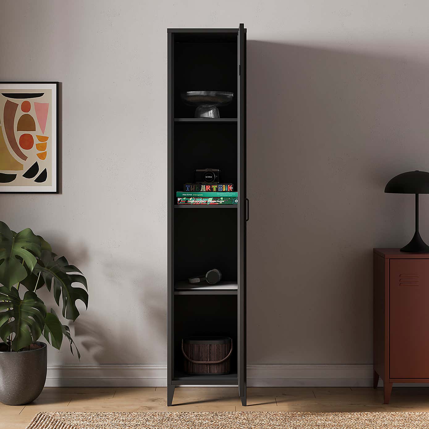 Helga Metal Slim Cupboard