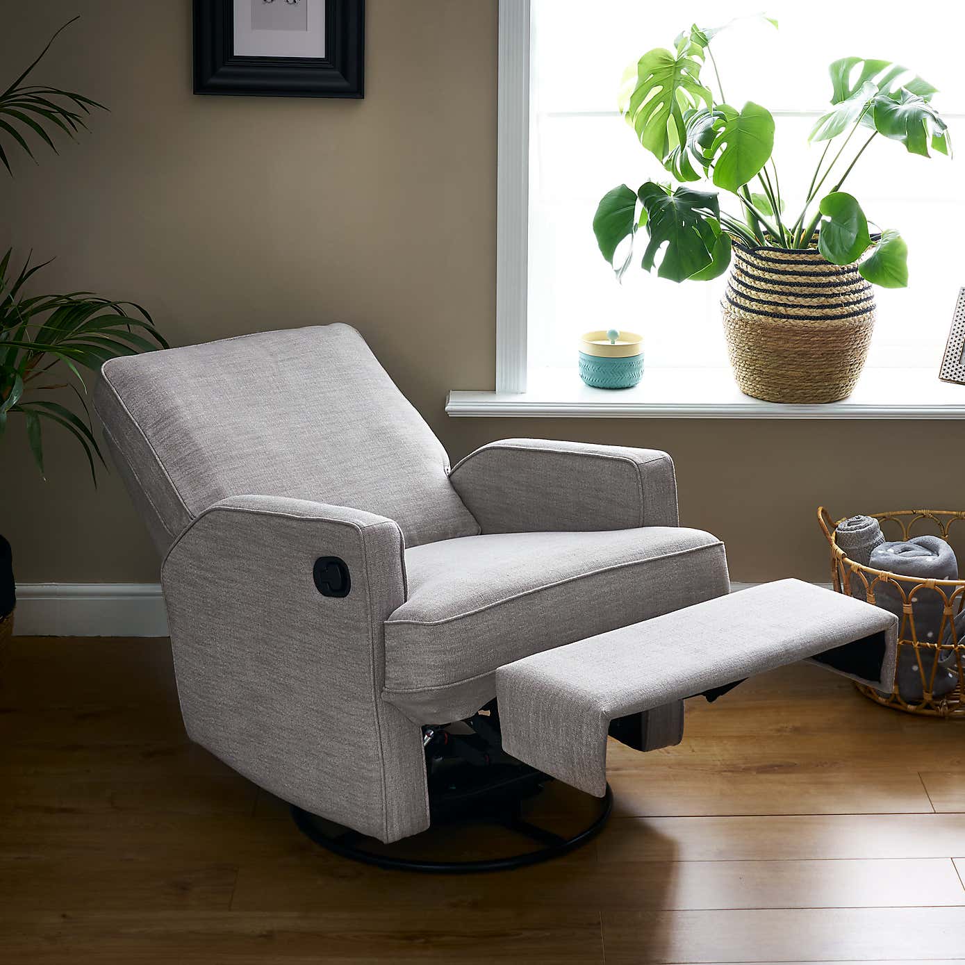Obaby Madison Swivel Glider Recliner Chair