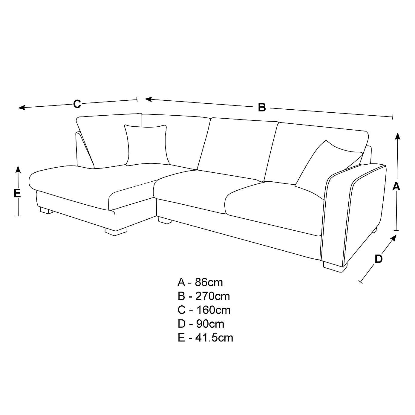 Carson Vivalife Stain-Resistant Fabric Right Hand Corner Sofa