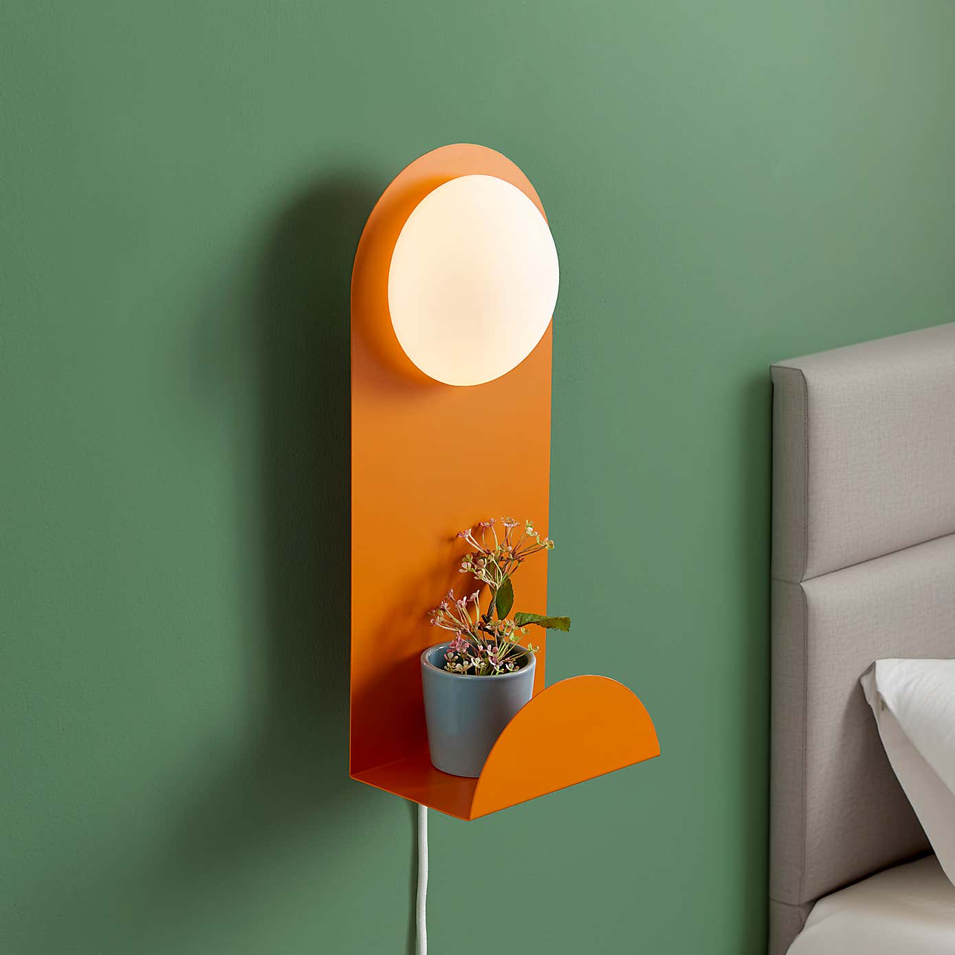 Elements Harton Shelved Wall Light