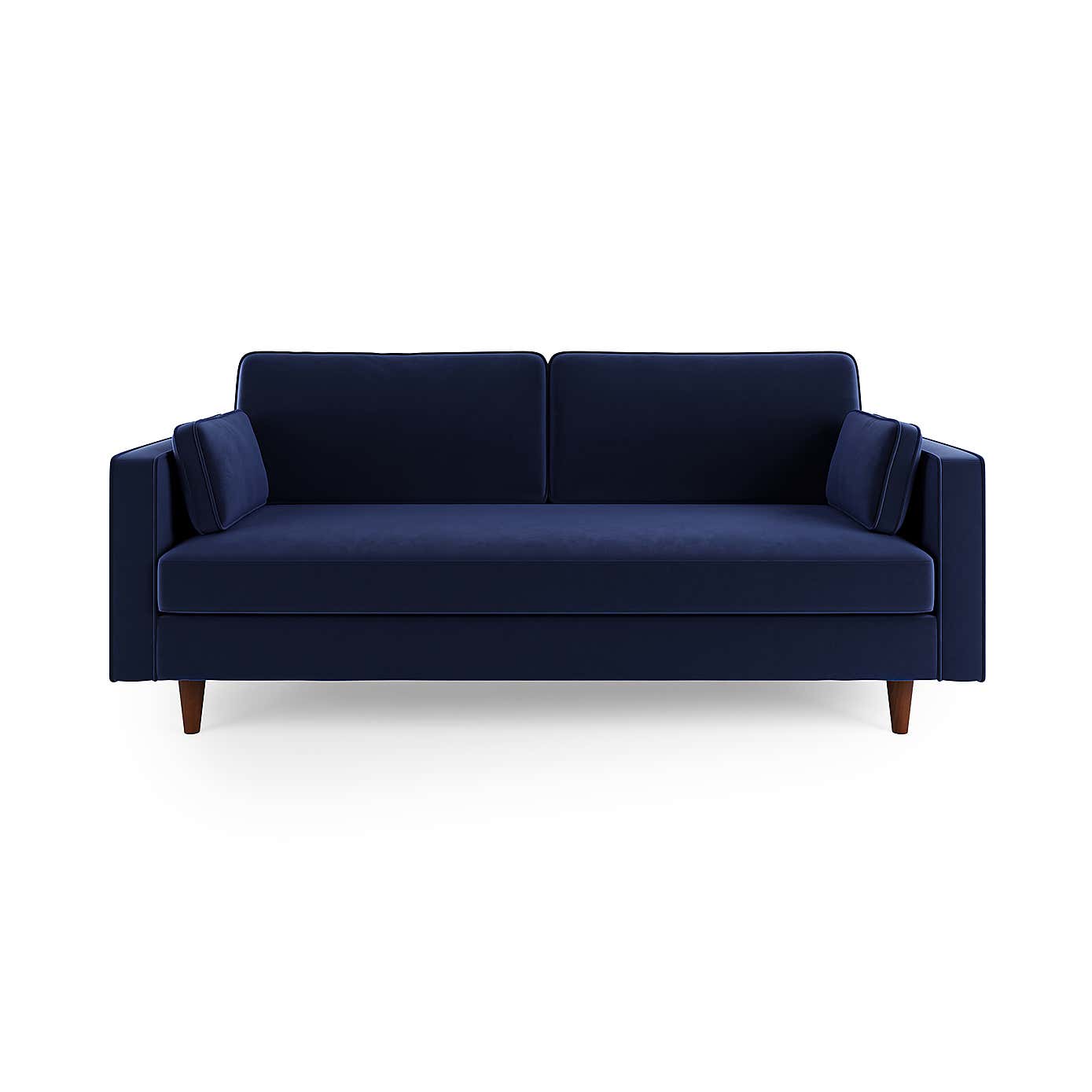 Zoe Plain Velvet 3 Seater Sofa