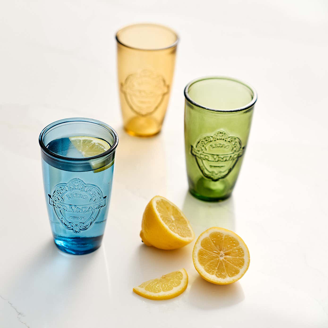 Dexam Sintra Recycled Glass Carafe with Set of 2 Tumblers