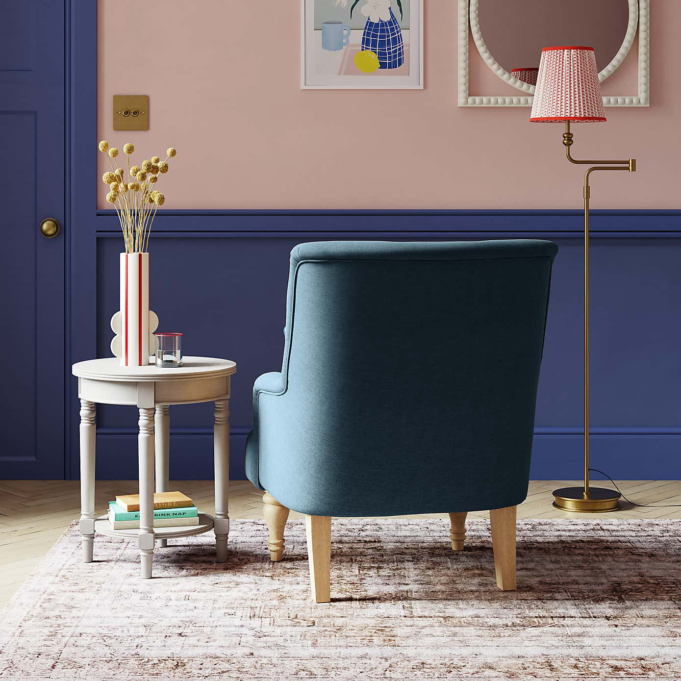 Arianna Button Back Accent Chair