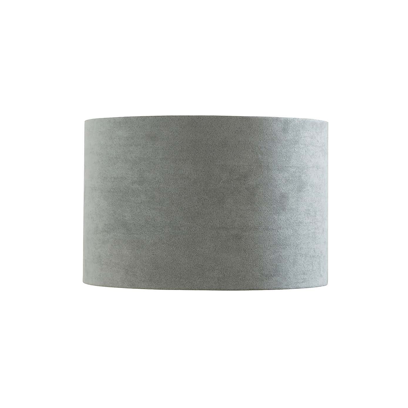 Iona Suede Drum Lamp Shade