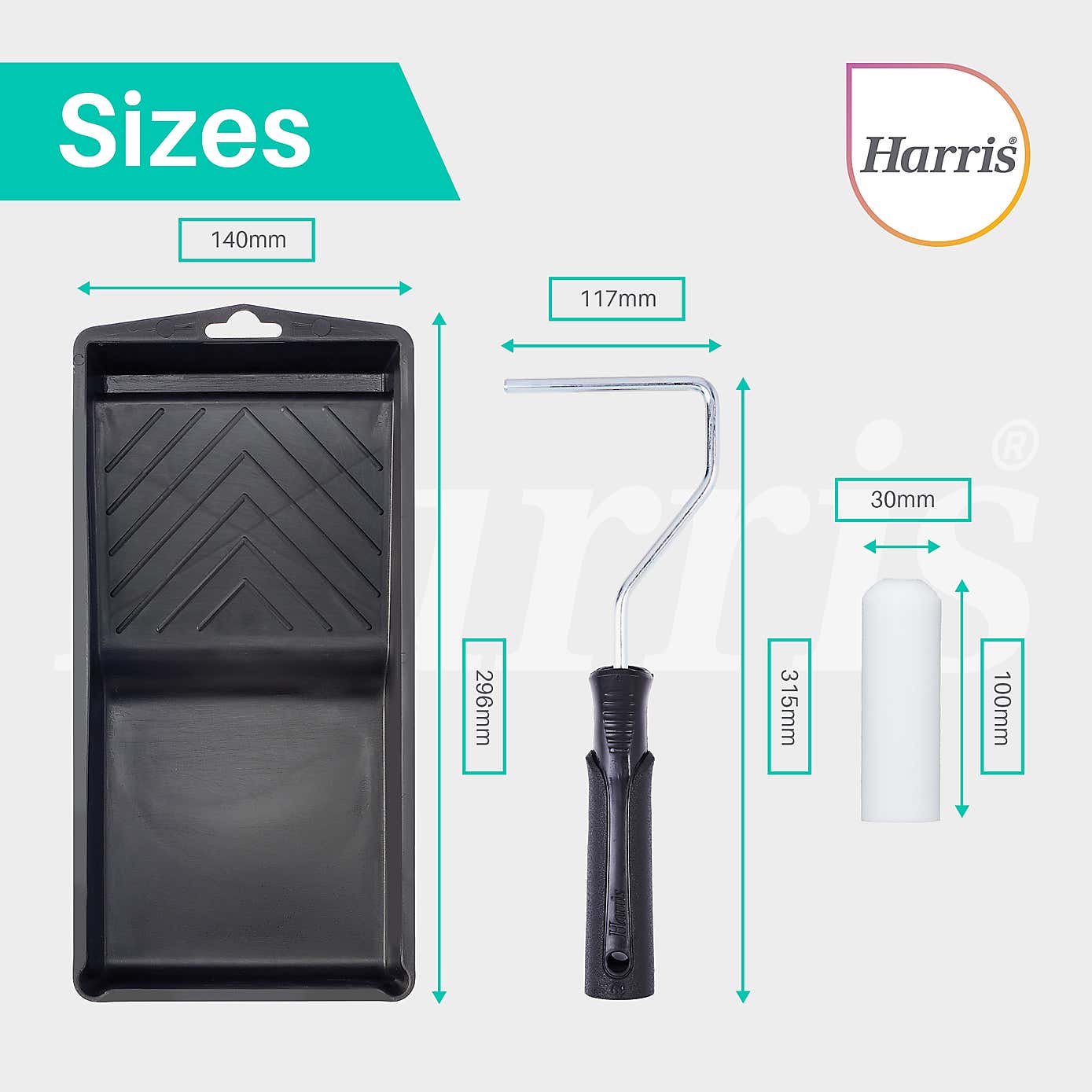 Harris Essentials 4 Mini Roller Set