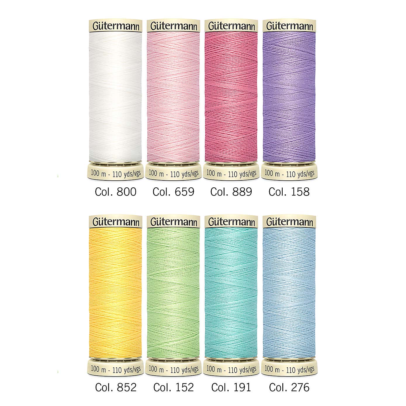 Thread Storage Nostalgic 8x100m Pastel Shades