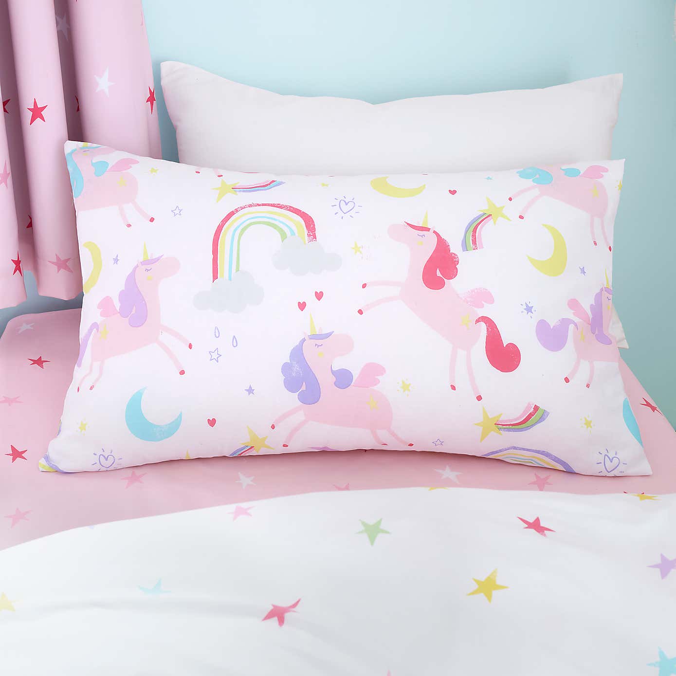 Unicorn Stars Pack of 2 Duvet Cover and Pillowcase Sets