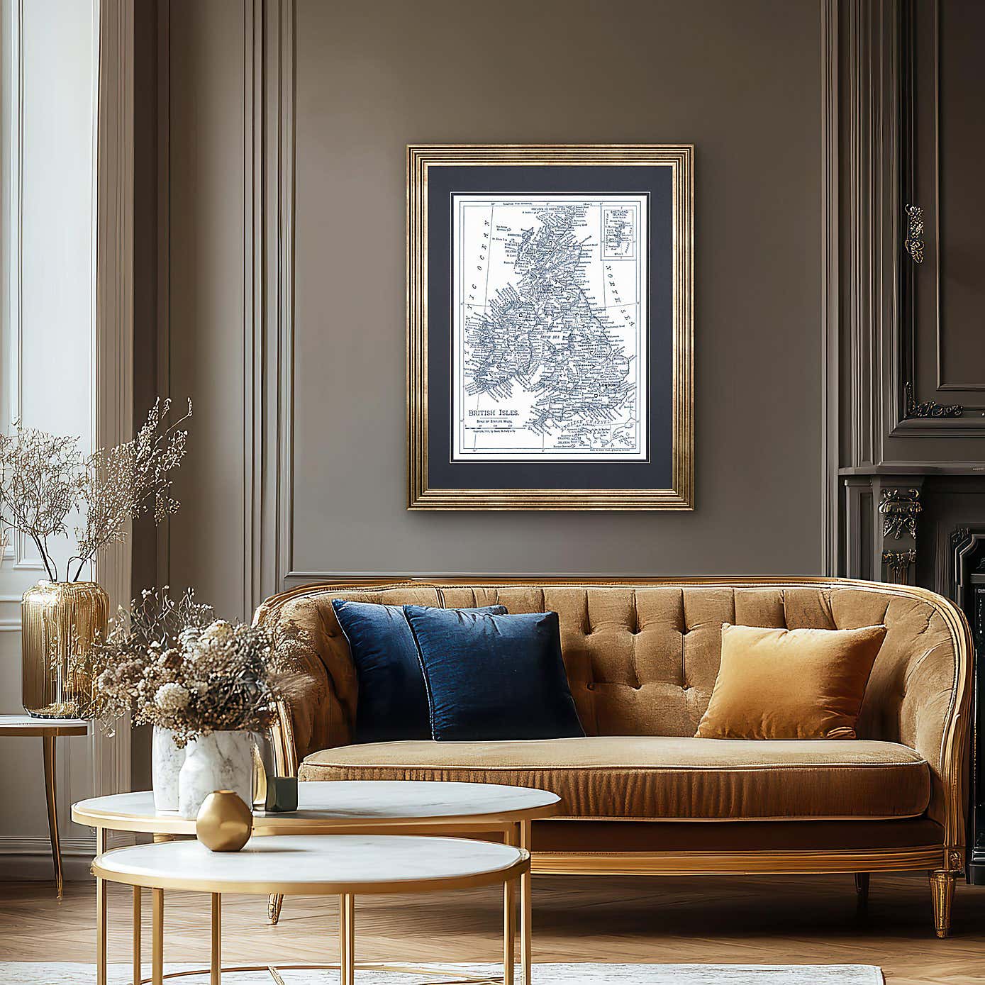 Cedar & Sage The British Isles Framed Print