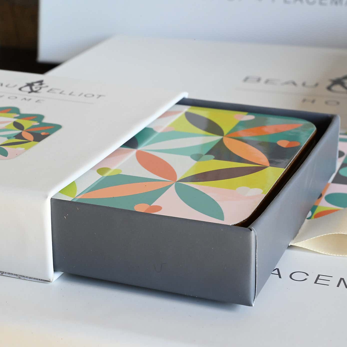 Navigate Carnaby Coasters Petal Square Set of 4