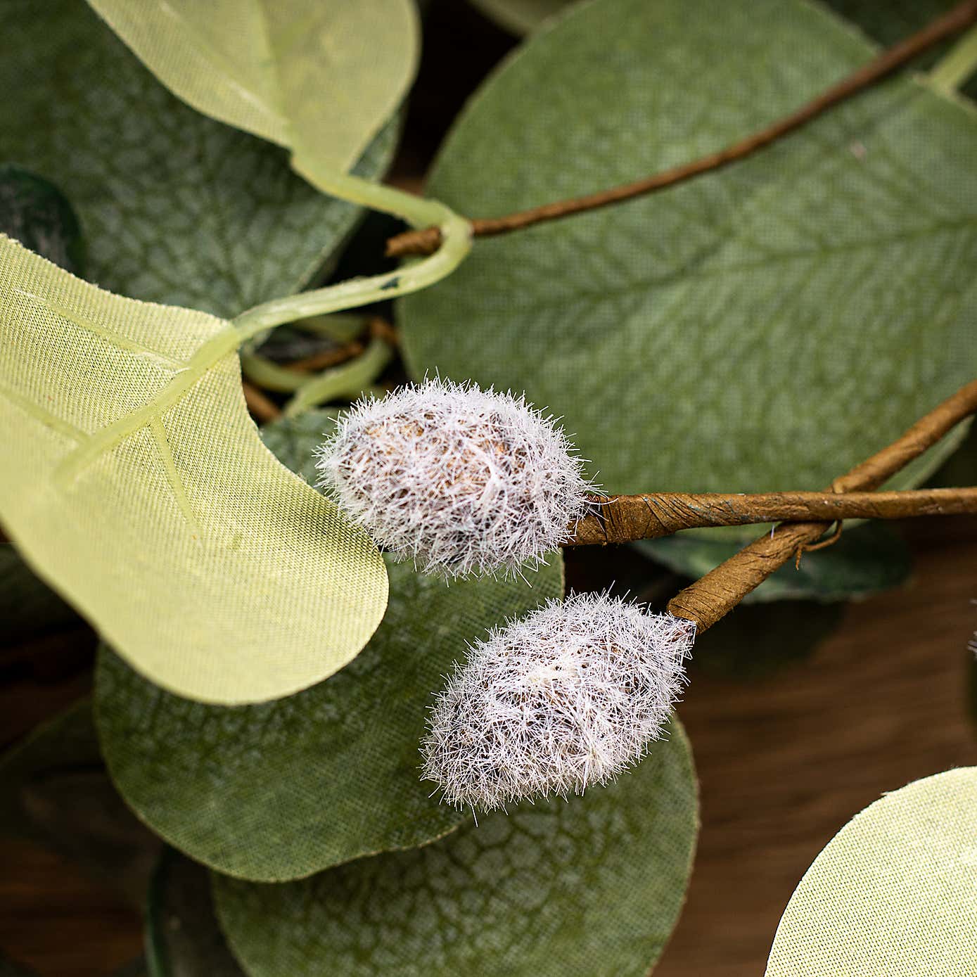 Artificial Eucalyptus and Pussy Willow Wreath