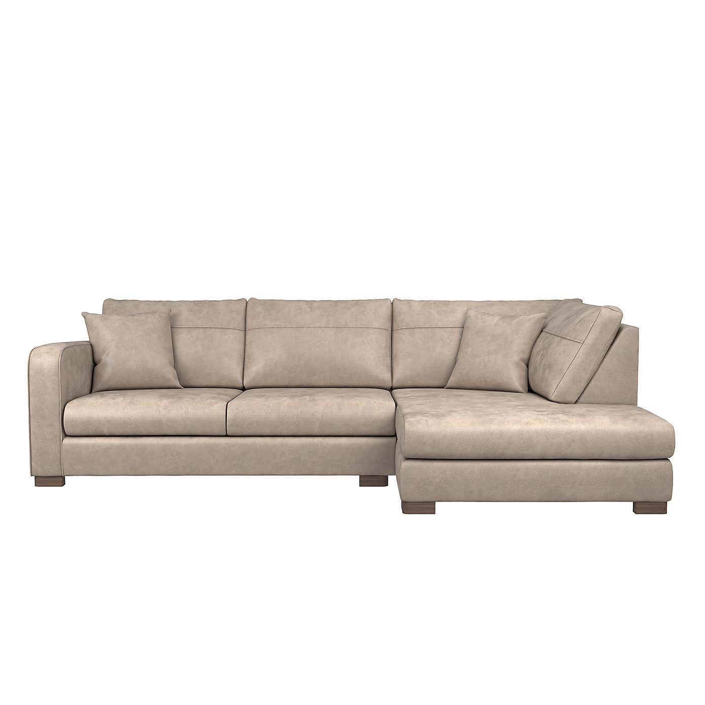 Carson Faux Leather Right Hand Corner Sofa