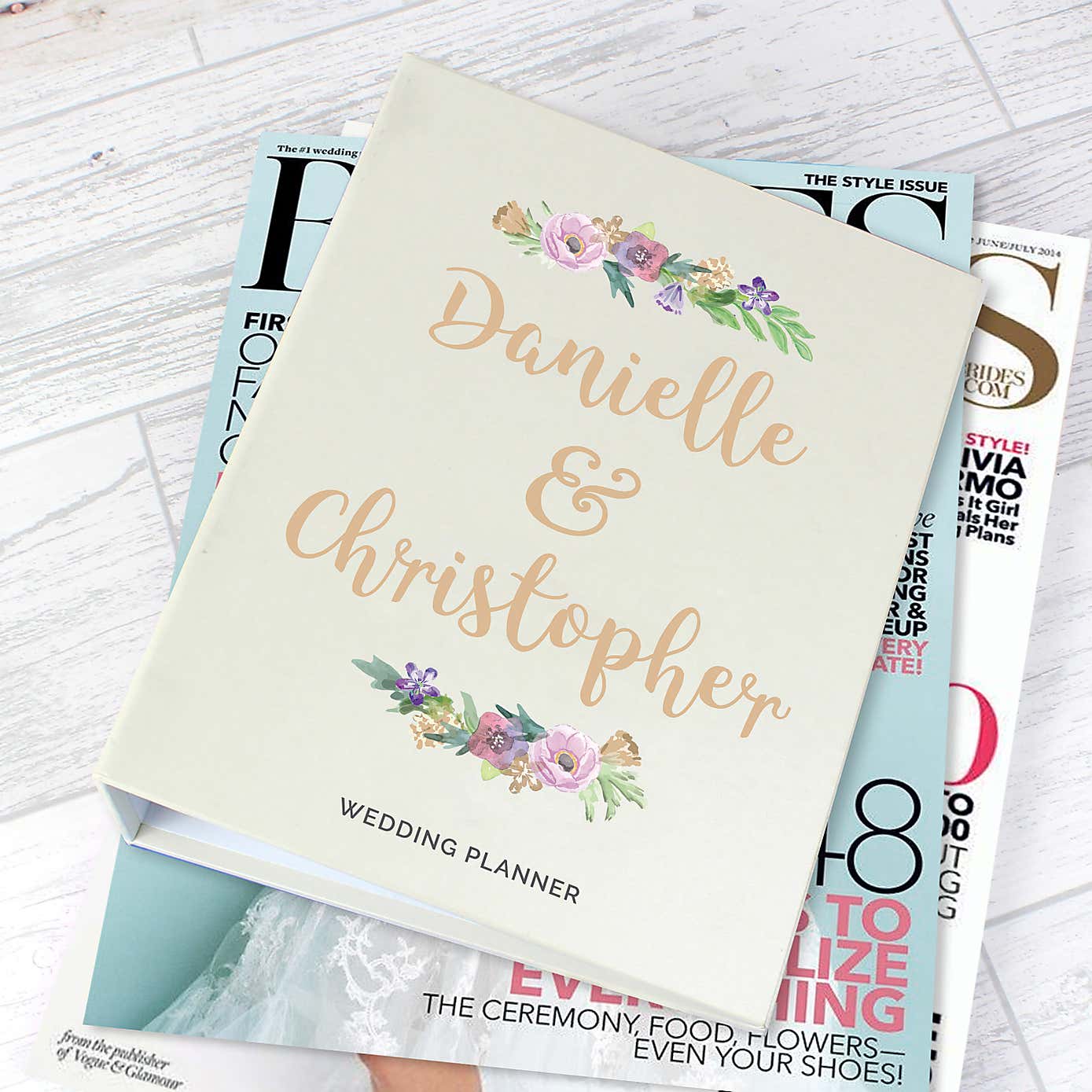 Personalised Floral Wedding Planner