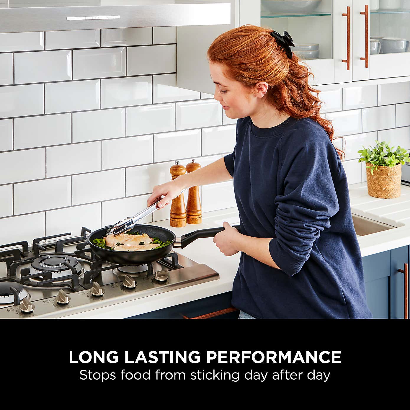 Ninja ZEROSTICK Hard Anodised Classic Frying Pan, 28cm