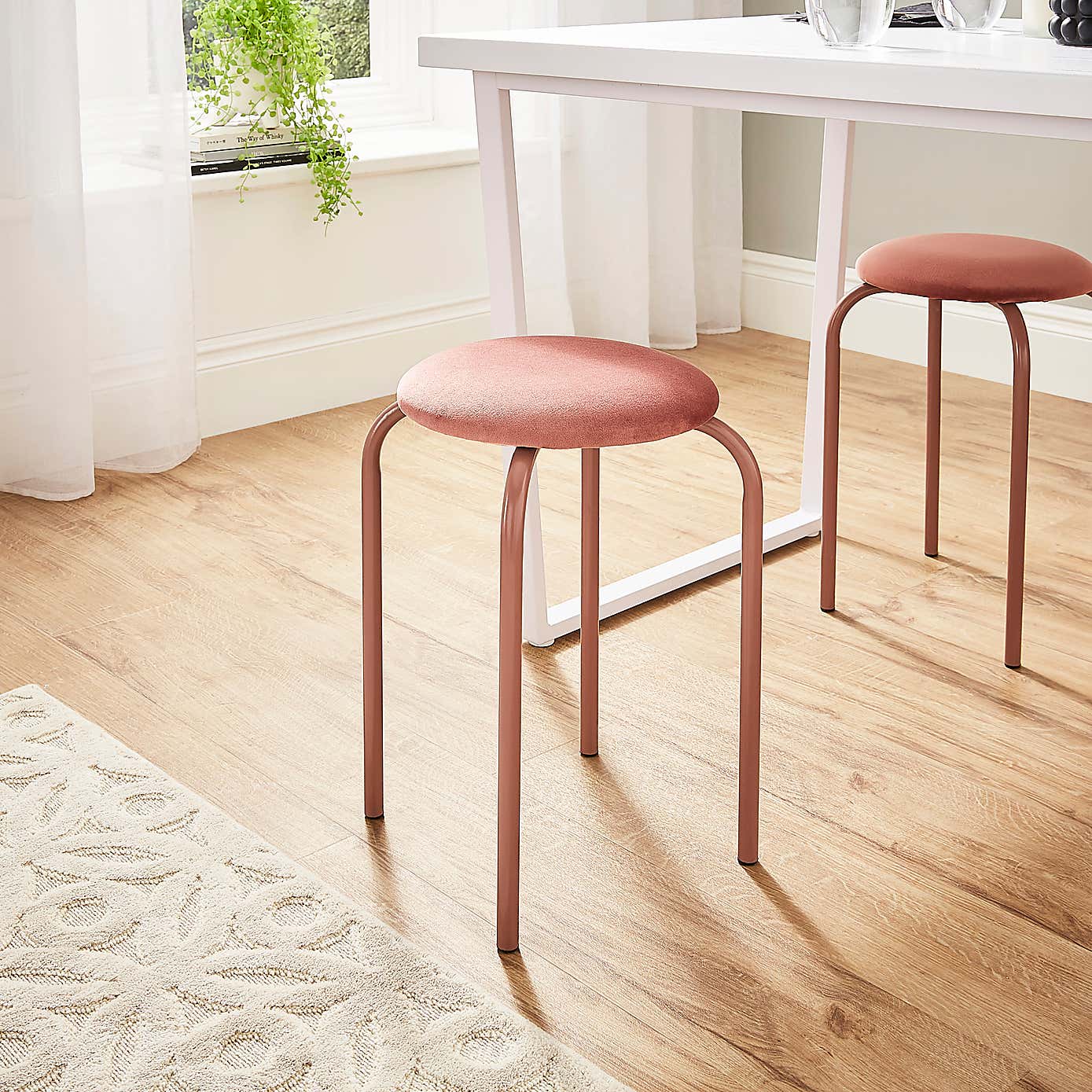 Verity Velvet Stacking Stool