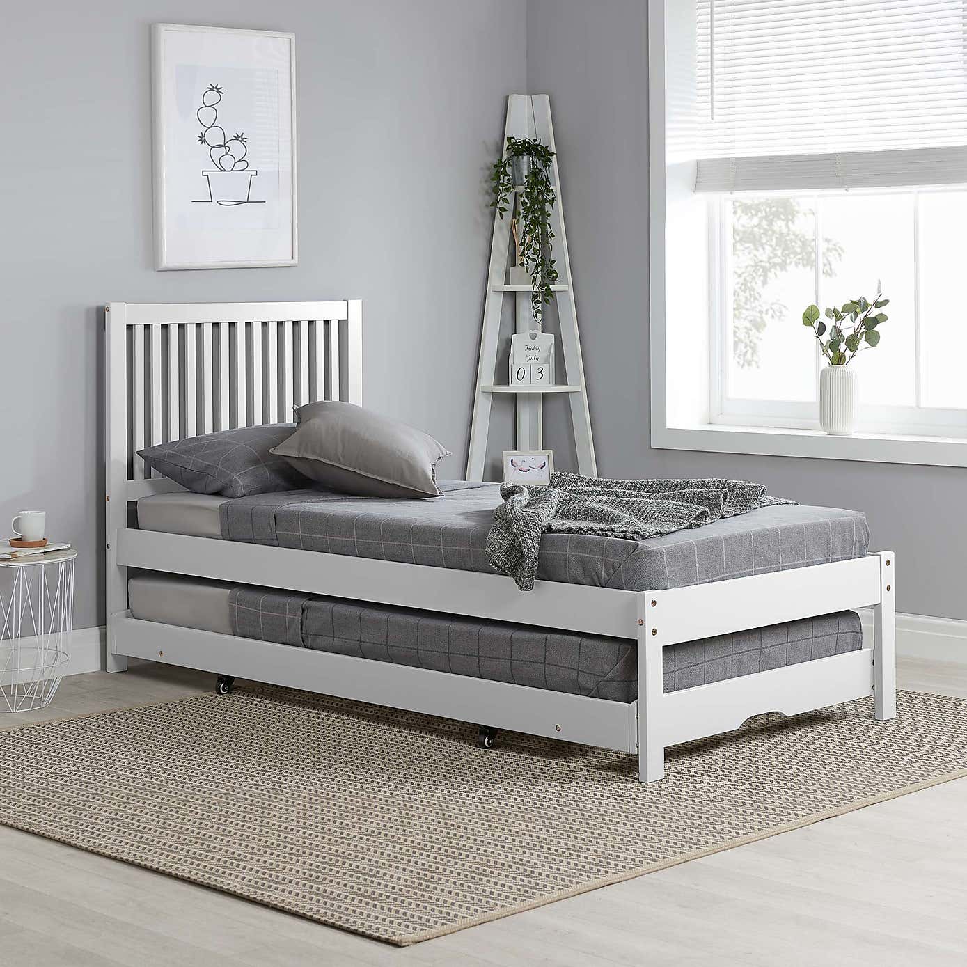 Buxton Trundle Bed with 2 Nimbus Mattresses