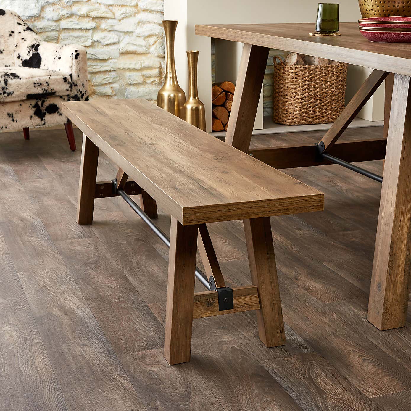 Fulton Trestle Table & Bench Set