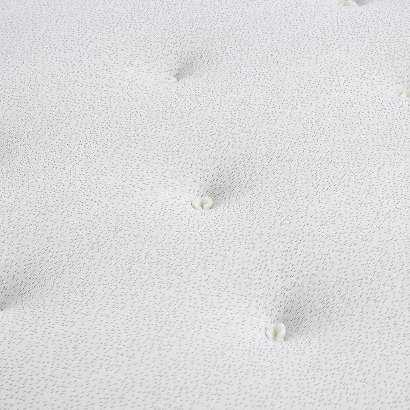 Fogarty Open Coil Memory Foam Mattress Divan Set, Faux Linen