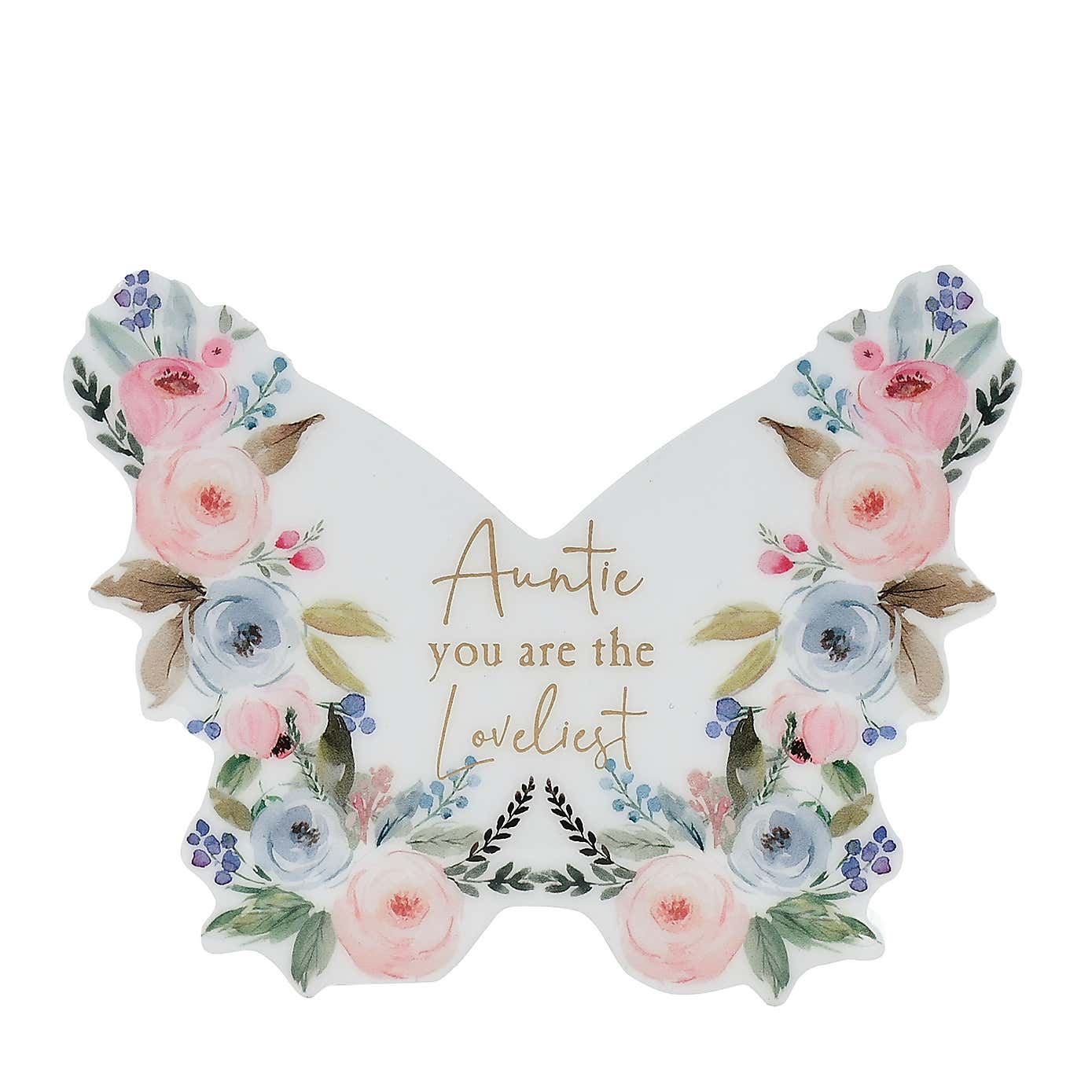 The Cottage Garden Auntie Butterfly Plaque
