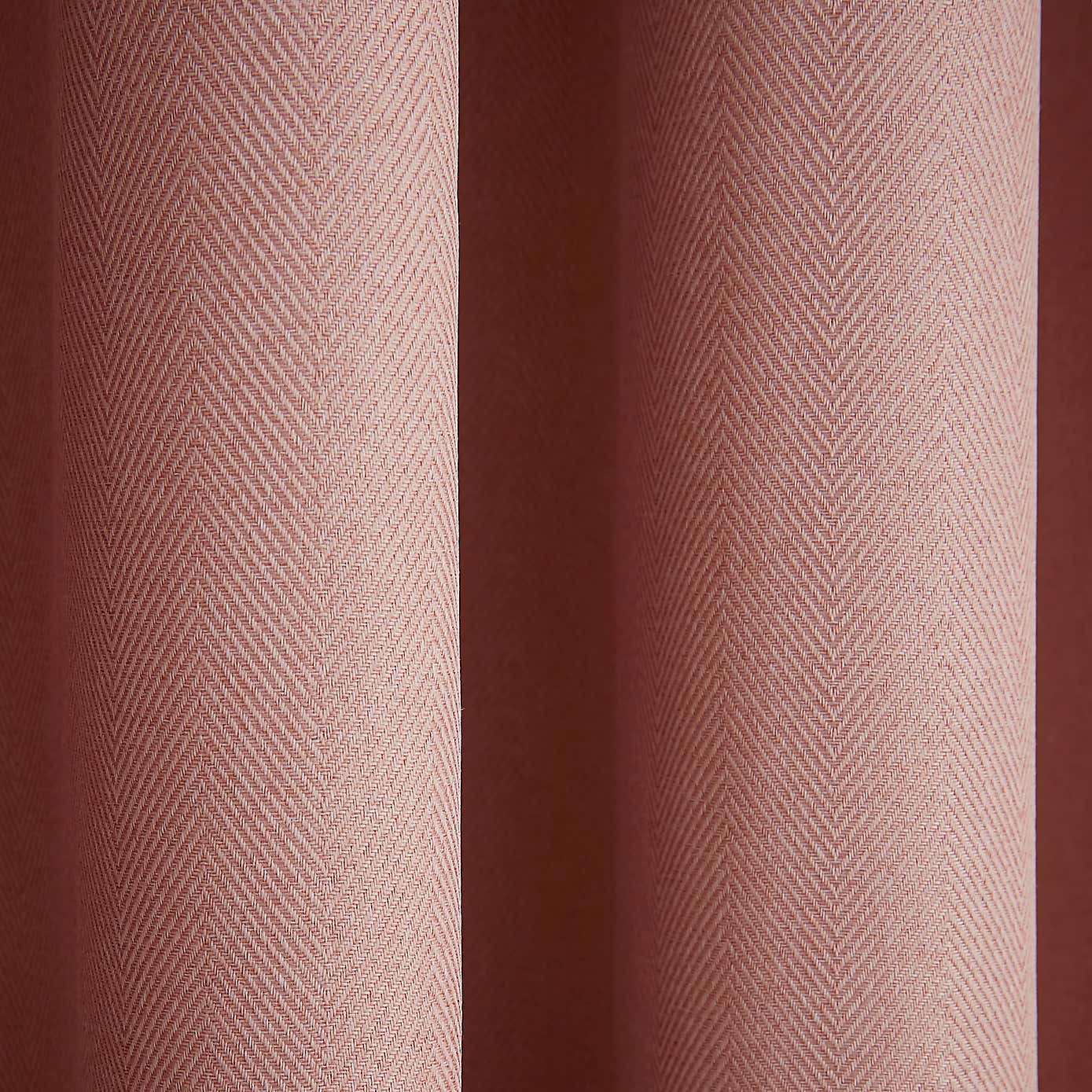 Rotterdam Herringbone Blackout Eyelet Curtains