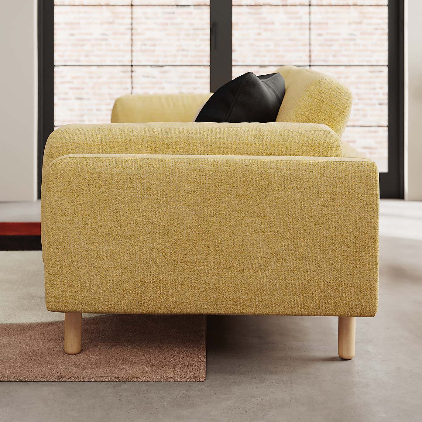 Newton Chunky Tonal Weave 4 Seater Sofa