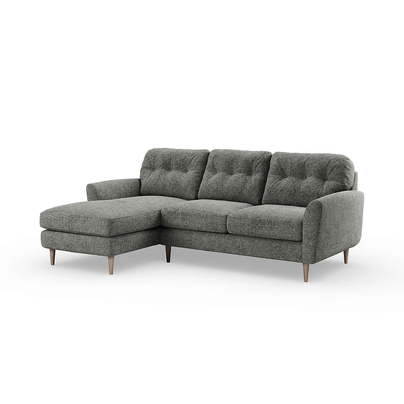 Sven Chunky Chenille Large Corner Chaise Sofa