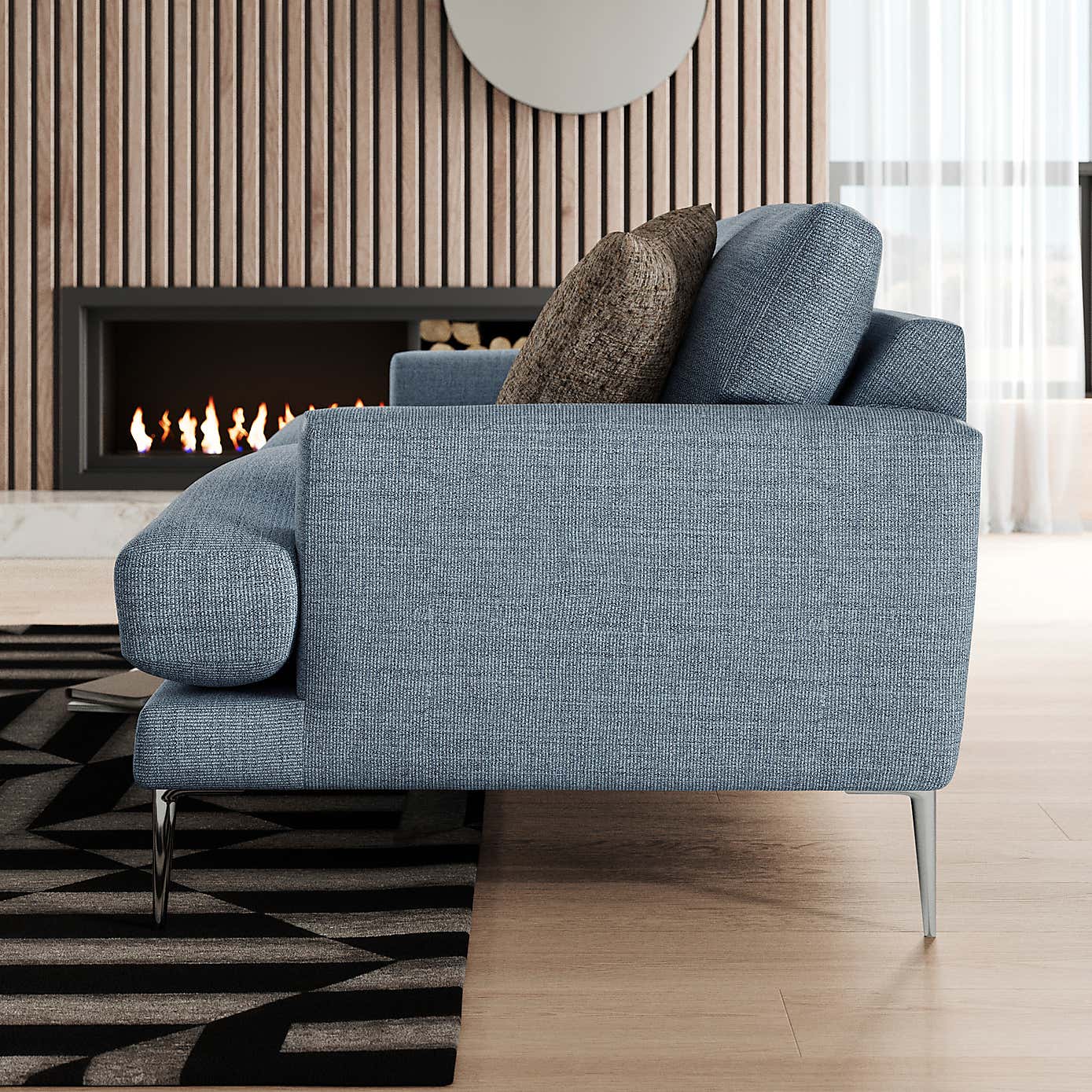 Lawson Chunky Tonal Weave 2 Seater Sofa