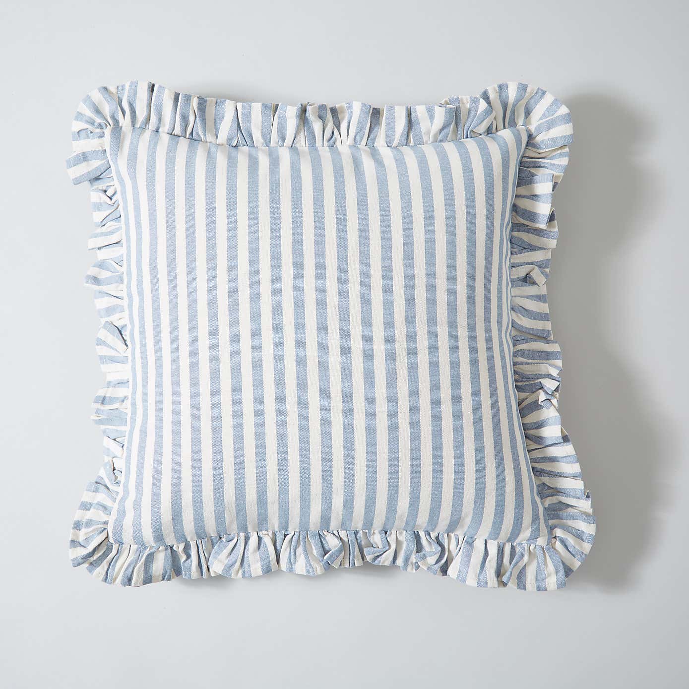 Frilled Stripe Cushion Cover