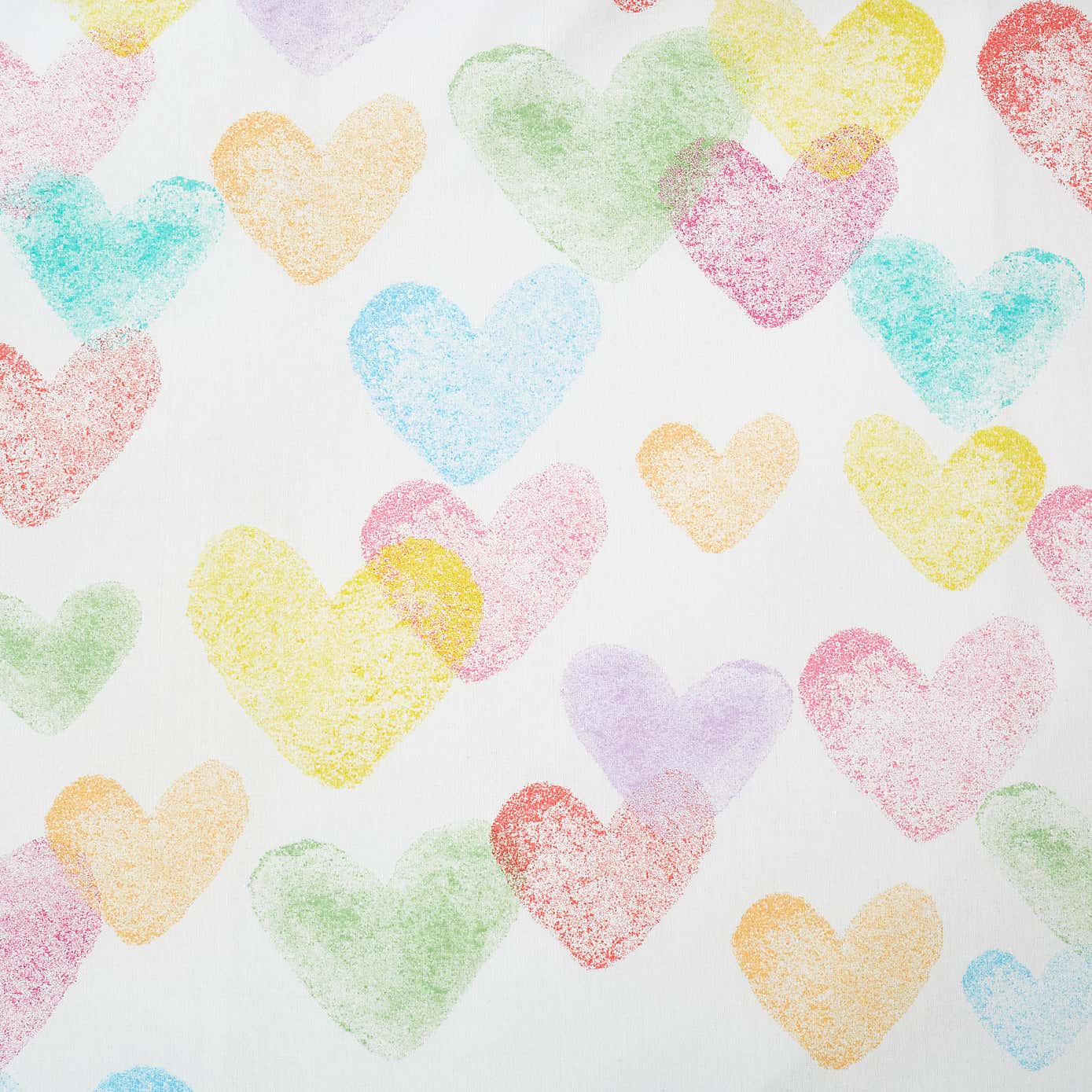 Rainbow Hearts Duvet Cover and Pillowcase Set