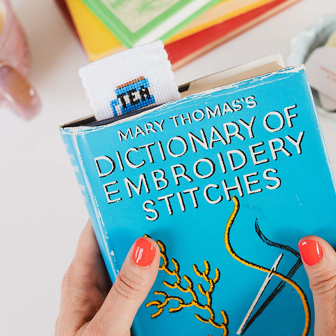 Cotton Clara Bookish Bookmark Cross Stitch Kit