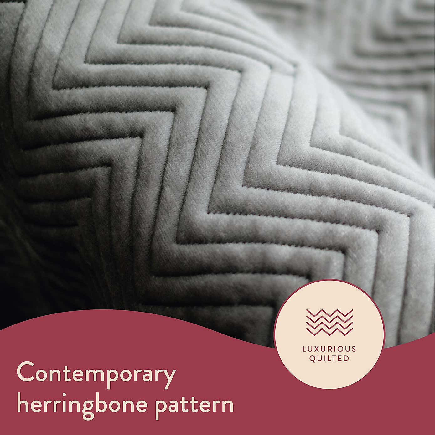 Herringbone Velvet Plush Throw