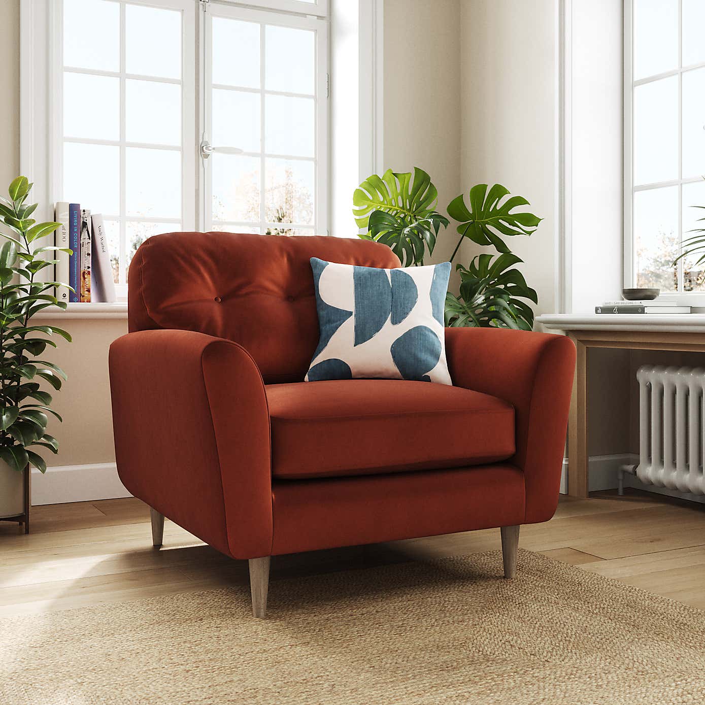 Sven Opulent Velvet Snuggle Chair