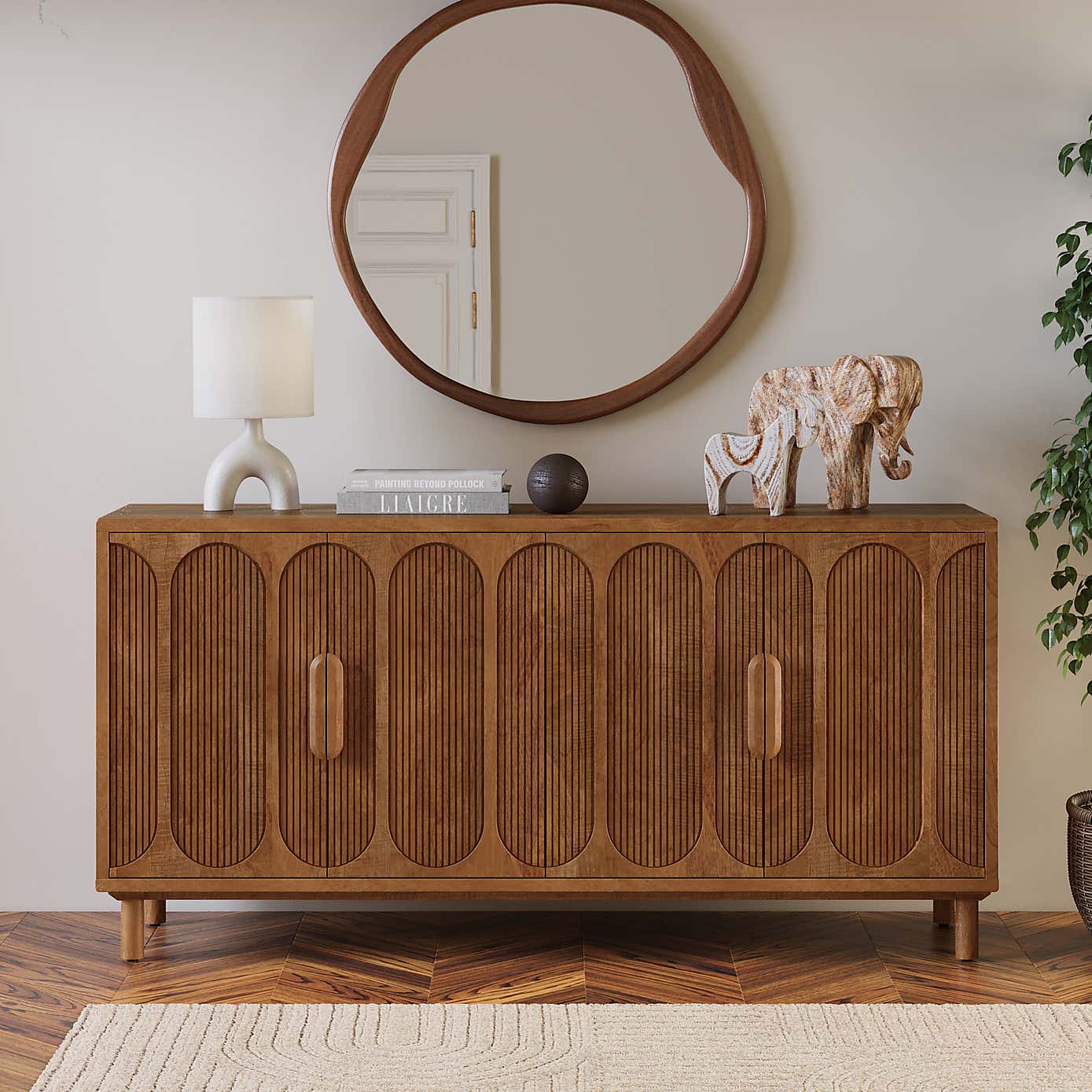 Khari 4 Door Large Sideboard Mango Wood