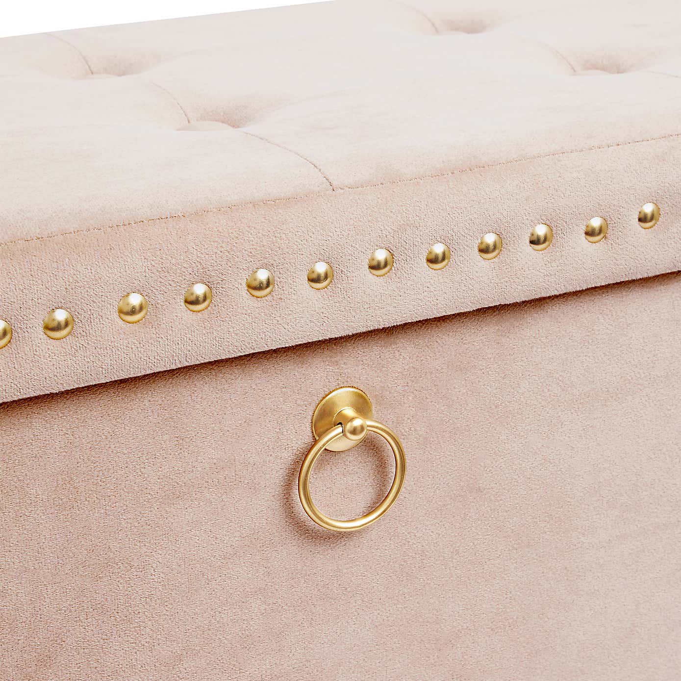 Velvet Rectangular Ottoman