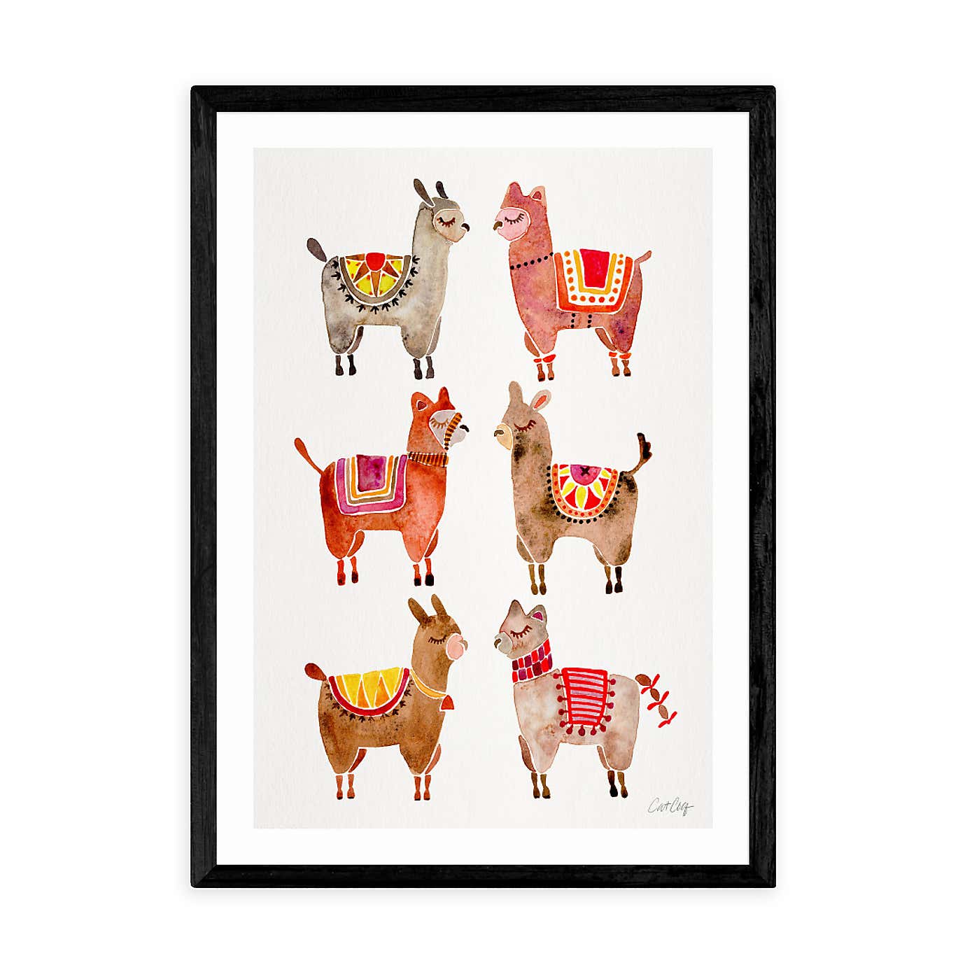 East End Prints Alpaca Print