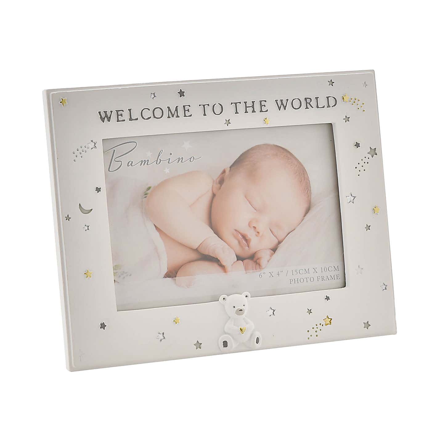 Bambino Resin Welcome To The World Photo Frame