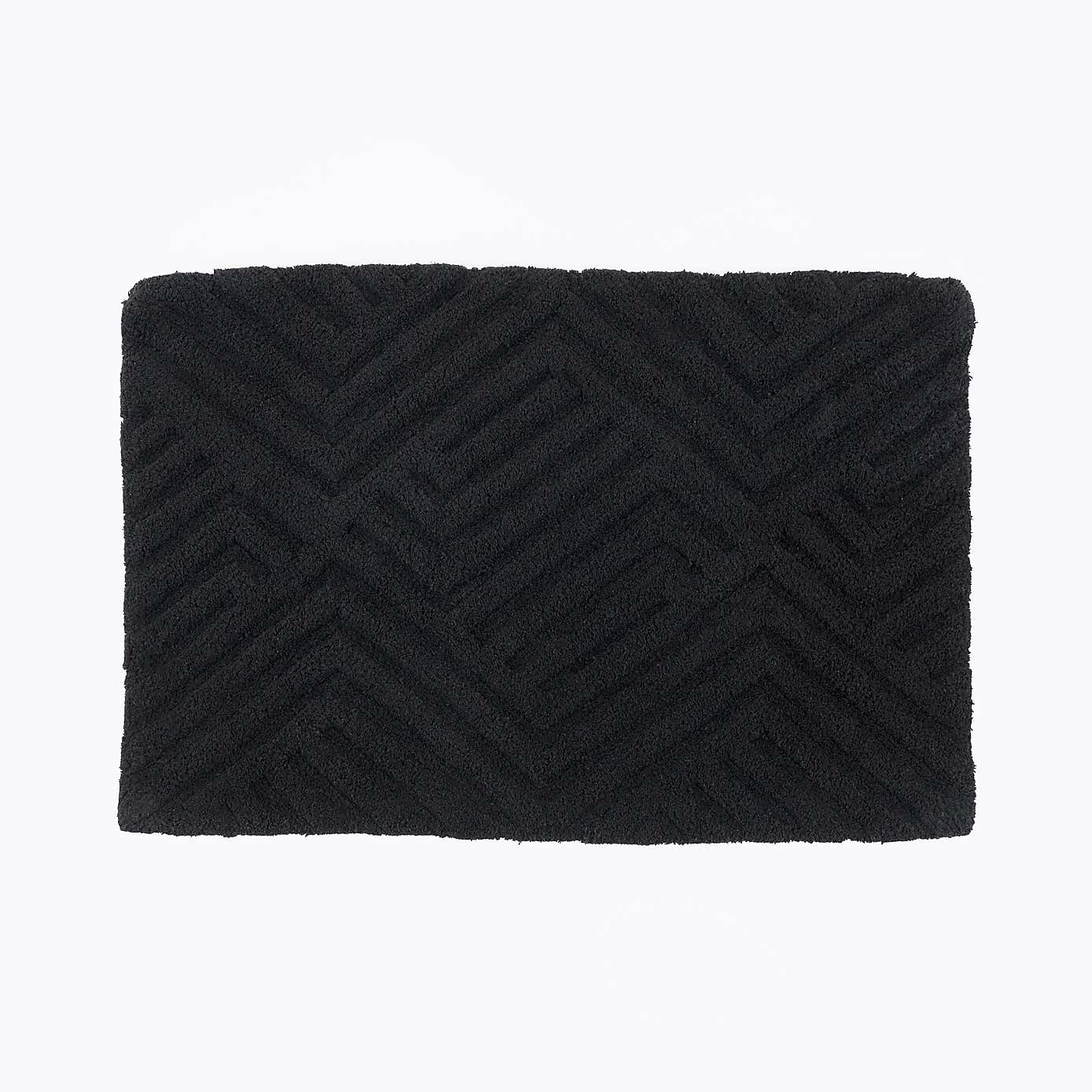 Tufted Geometric Bath Mat