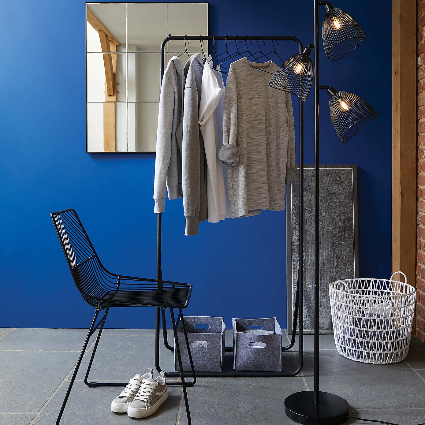 Metal Black Clothes Rail