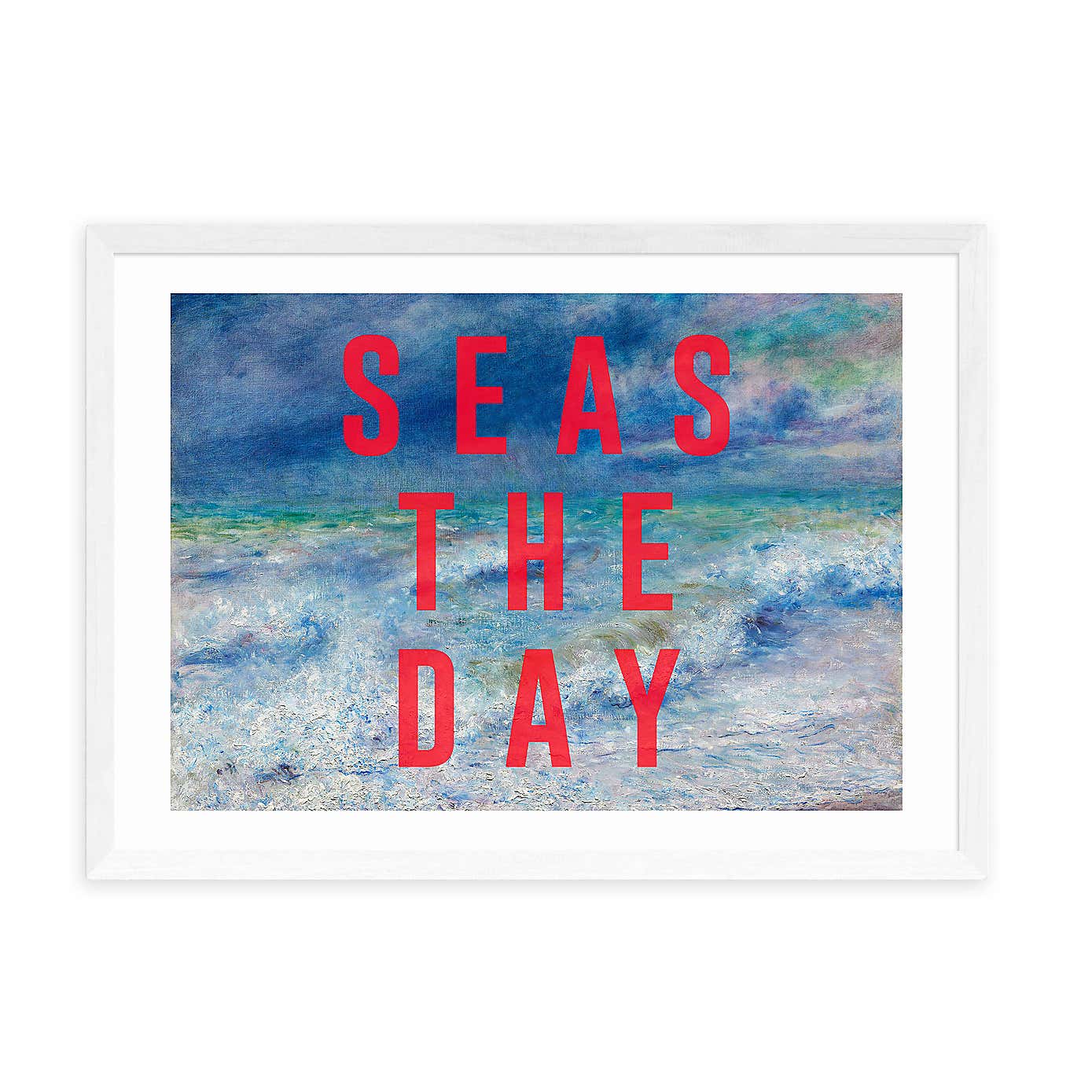 East End Prints Seas The Day Framed Print