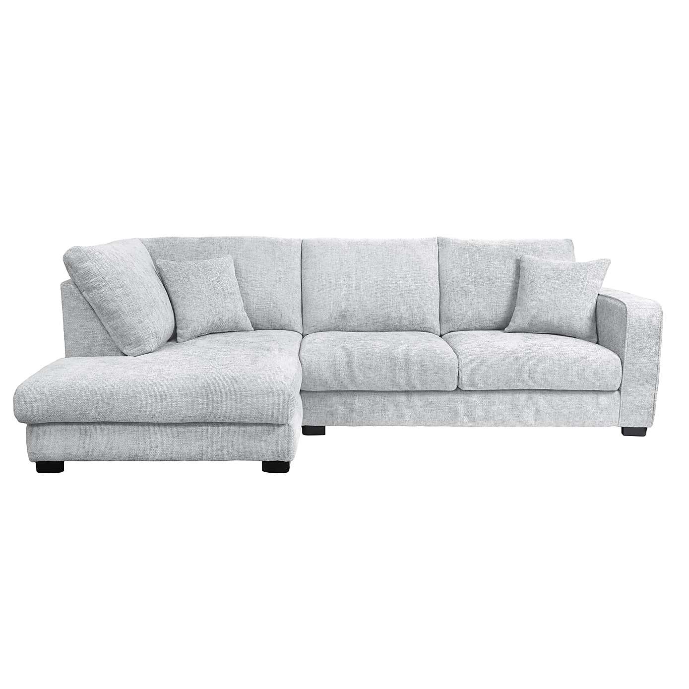 Carson Chunky Chenille Right Hand Corner Sofa